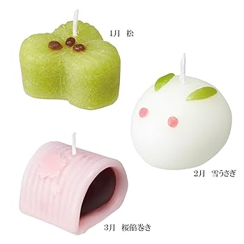 Amazon.co.jp: カメヤマ 和菓子づくしキャンドルギフトセット